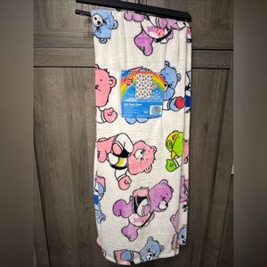 New Care Bears 50" x 70" Care Bear Back To School Throw Blanket On Hanger